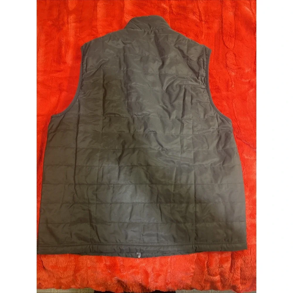 Banana Republic Vest Mens Medium Black Lined‎ Sleeveless Jacket Casual Full Zip